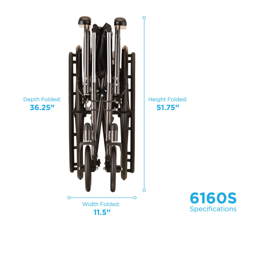 Nova Medical 6160 Reclining Wheelchair with Full Arms & Elevating Leg Rests - primehubstore.shop Wheelchairs