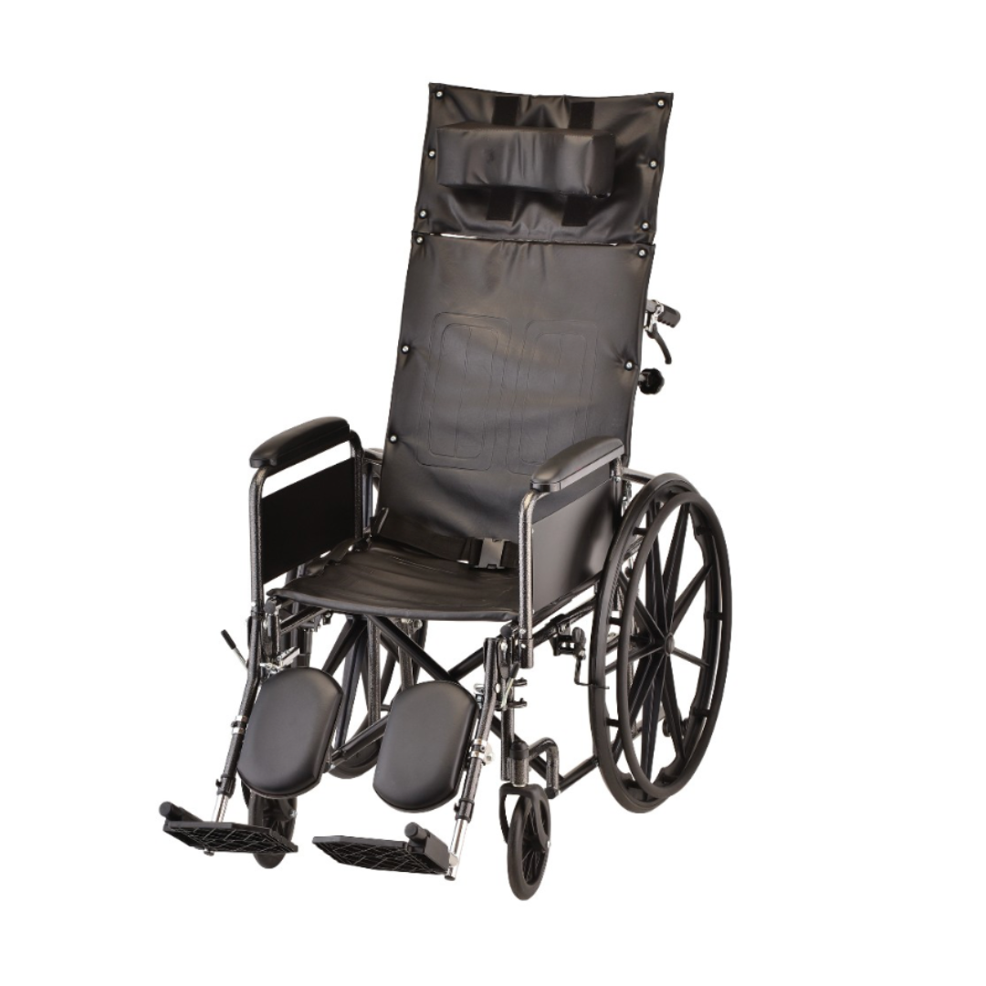 Nova Medical 6160 Reclining Wheelchair with Full Arms & Elevating Leg Rests - primehubstore.shop Wheelchairs