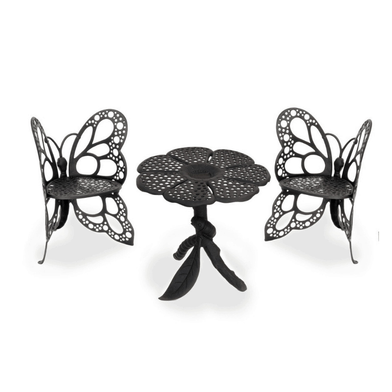 FlowerHouse Butterfly Bistro Set - Includes Table & 2 Chairs - primehubstore.shop Patio Furniture