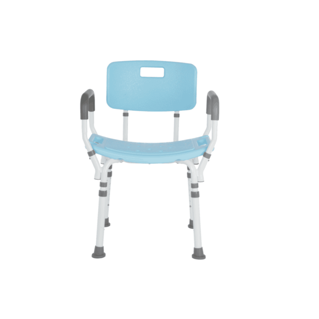 Lifestyle Mobility Aids Premium Shower Chair with Back and Padded Arms - primehubstore.shop Bath Benches & Seats