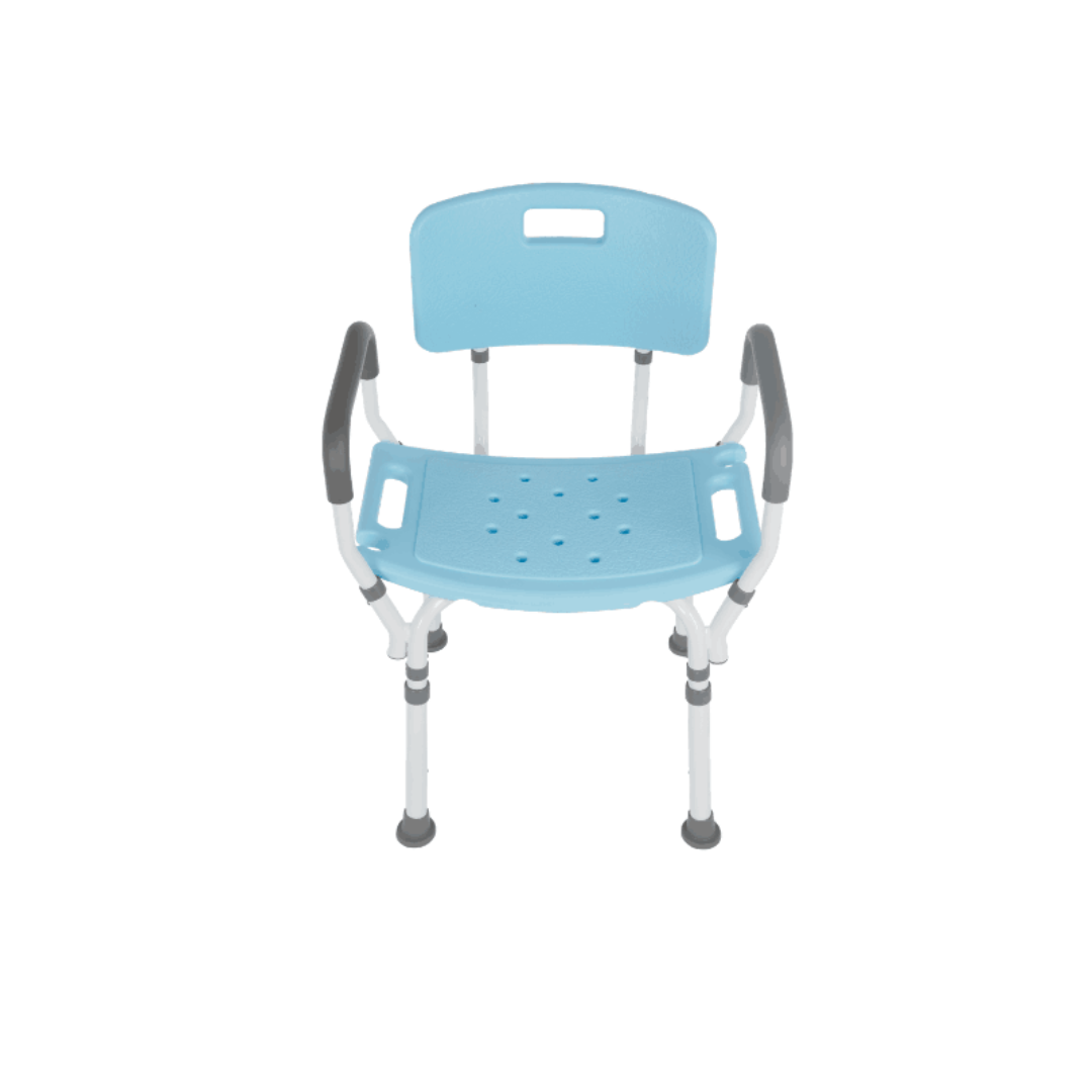 Lifestyle Mobility Aids Premium Shower Chair with Back and Padded Arms - primehubstore.shop Bath Benches & Seats