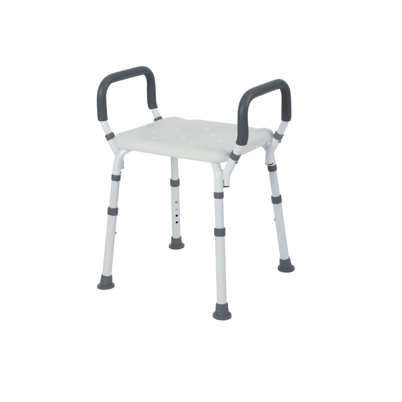 Lifestyle Mobility Aids Premoum Bathroom Shower Bench with Padded Arms - 4 Color Options - primehubstore.shop Bath Benches & Seats