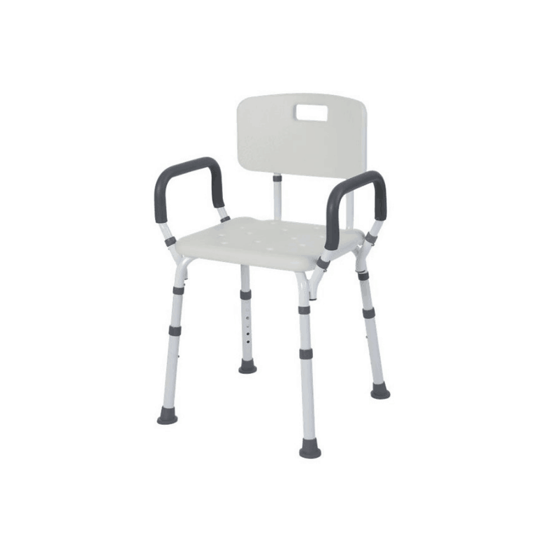 Lifestyle Mobility Aids Bathroom Shower Bench with Backrest & Padded Arms - primehubstore.shop Bath Benches & Seats