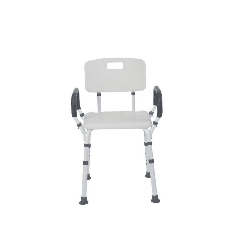 Lifestyle Mobility Aids Bathroom Shower Bench with Backrest & Padded Arms - primehubstore.shop Bath Benches & Seats