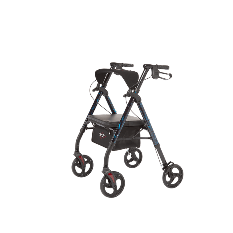 Lifestyle Mobility Aids Royal Deluxe Universal Aluminum 4 Wheel Rollators - primehubstore.shop Rollators