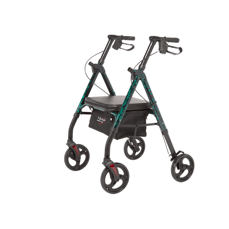 Lifestyle Mobility Aids Royal Deluxe Universal Aluminum 4 Wheel Rollators - primehubstore.shop Rollators