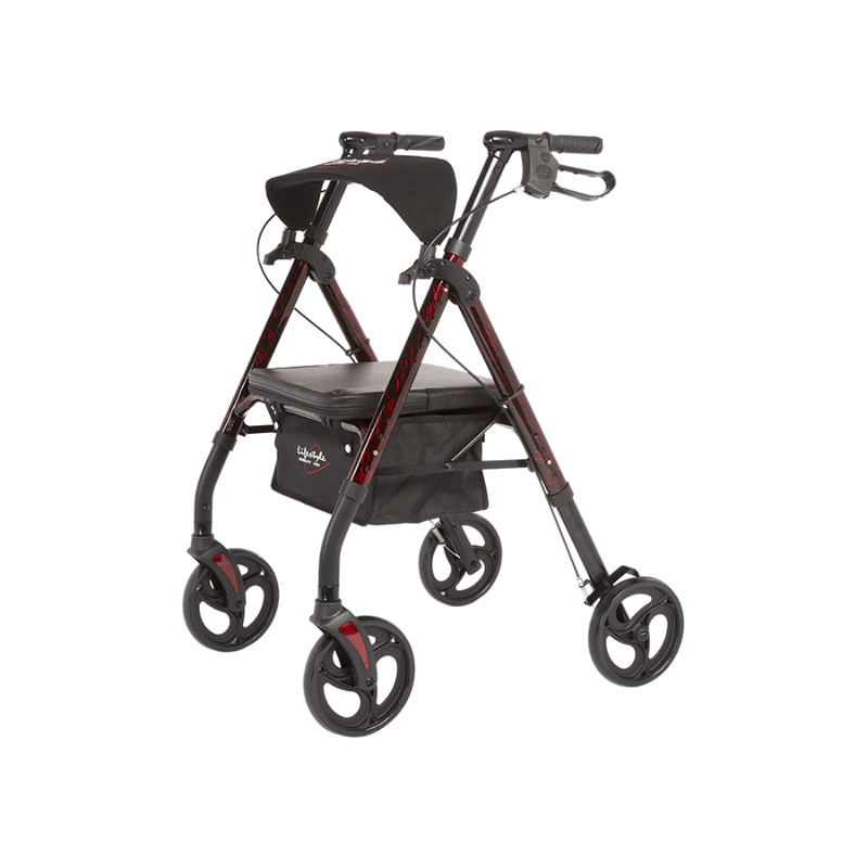 Lifestyle Mobility Aids Royal Deluxe Universal Aluminum 4 Wheel Rollators - primehubstore.shop Rollators