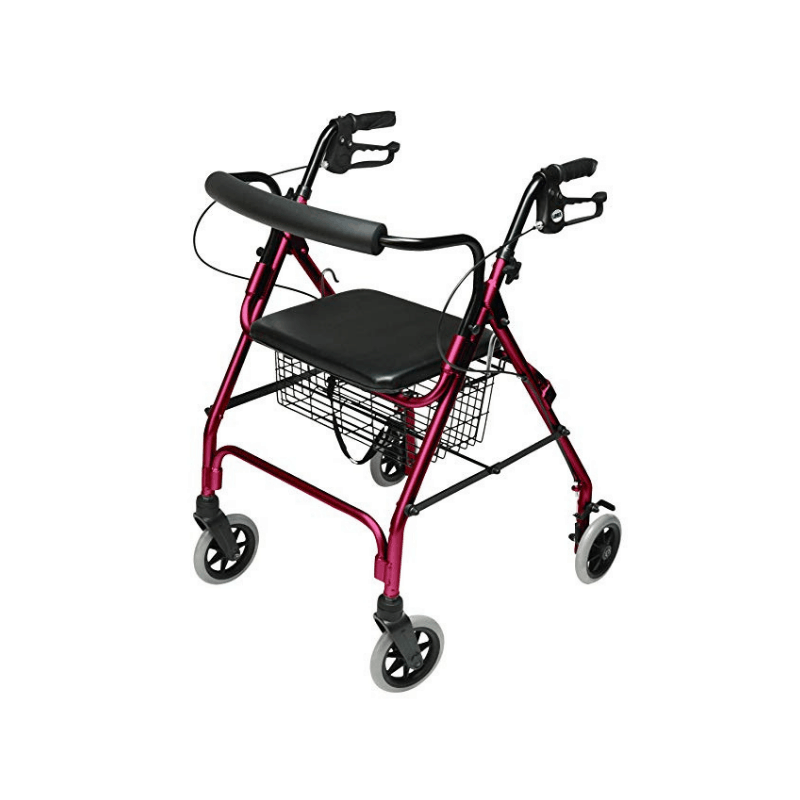Lumex Walkabout Lite Four-Wheel Rollators - Lightweight 14.5 lbs - primehubstore.shop Rollators