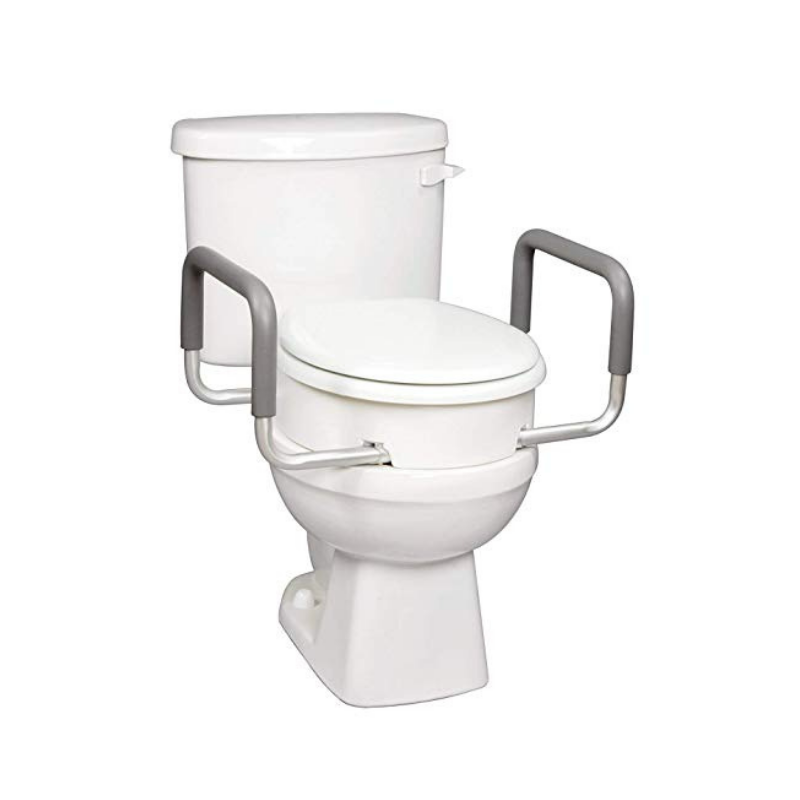 Carex Raised Toilet Seat With Handles - For Standard Toilets - Adds 3.5 Inches - primehubstore.shop Raised Toilet Seats