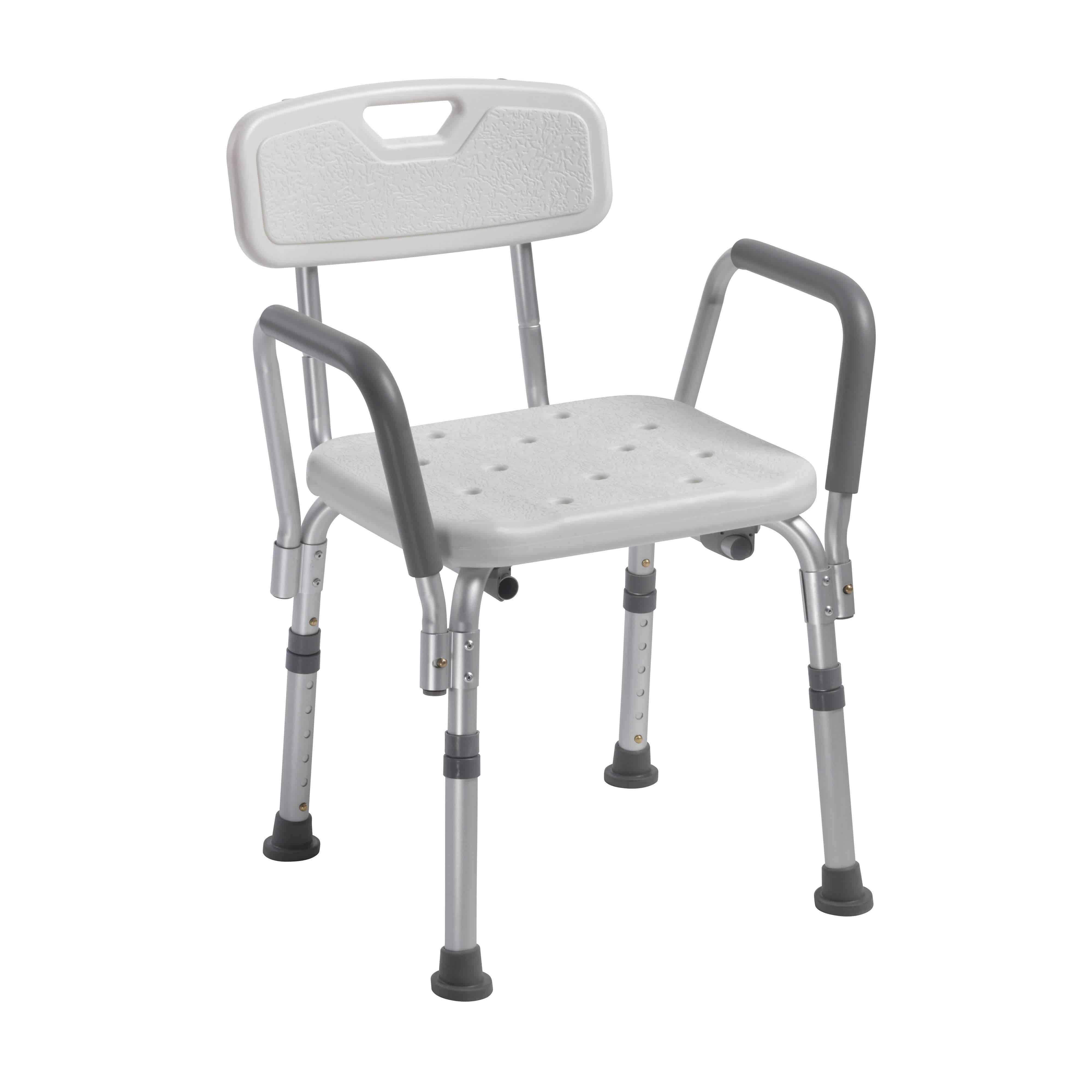 Drive Medical Knock Down Bath Bench with Back and Padded Arms - primehubstore.shop Bath Benches & Seats