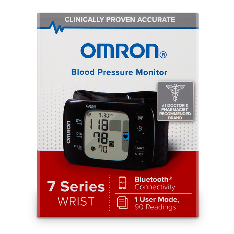 Omron 7 Series Wireless Wrist Blood Pressure Monitor w/ UltraSilent Inflation - primehubstore.shop Blood Pressure Monitors