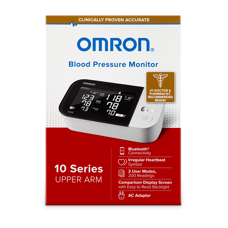 Omron 10 Series Wireless Bluetooth Upper Arm Blood Pressure Monitor - 200 Readings - primehubstore.shop Blood Pressure Monitors