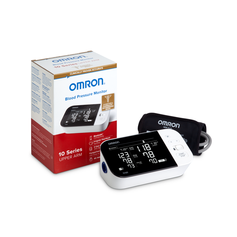 Omron 10 Series Wireless Bluetooth Upper Arm Blood Pressure Monitor - 200 Readings - primehubstore.shop Blood Pressure Monitors