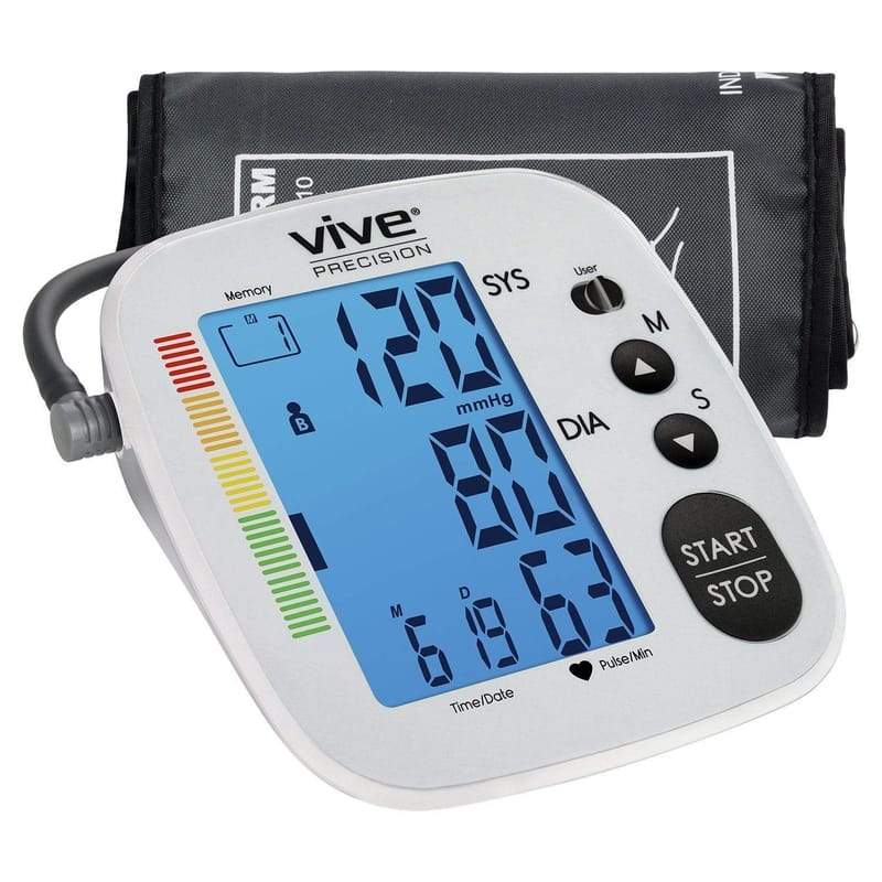 Vive Health Upper Arm Precision Blood Pressure Monitor with XL LCD Screen - primehubstore.shop Blood Pressure Monitors
