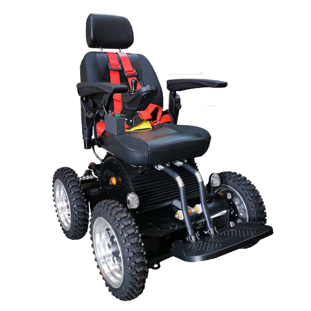 Foldawheel 4X4 All Terrain Indoor Outdoor 4 Wheel Drive Stair Climbing Gyroscope Power Electric Wheelchair - primehubstore.shop Power Chairs
