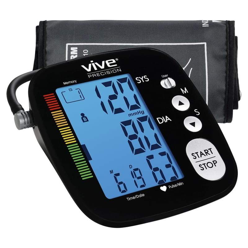 Vive Health Upper Arm Precision Blood Pressure Monitor with XL LCD Screen - primehubstore.shop Blood Pressure Monitors