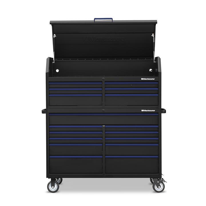 Montezuma 56 X 24 Inch Tool Box & Rolling Tool Cabinet With Multiple Power Outlets - primehubstore.shop Tool Cabinets