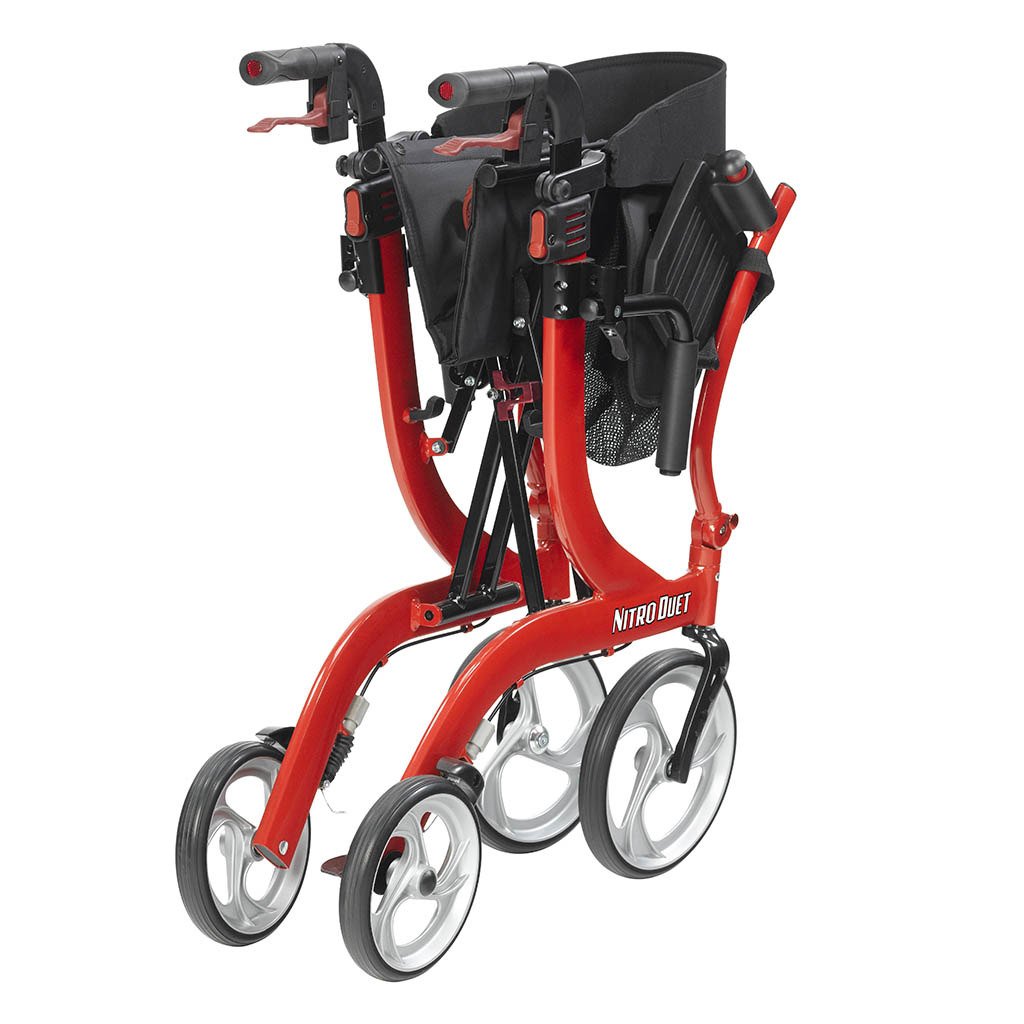 Drive Medical Nitro Duet Rollator and Transport Chair Hybrid - primehubstore.shop Hybrid Transport Chair/Rollators