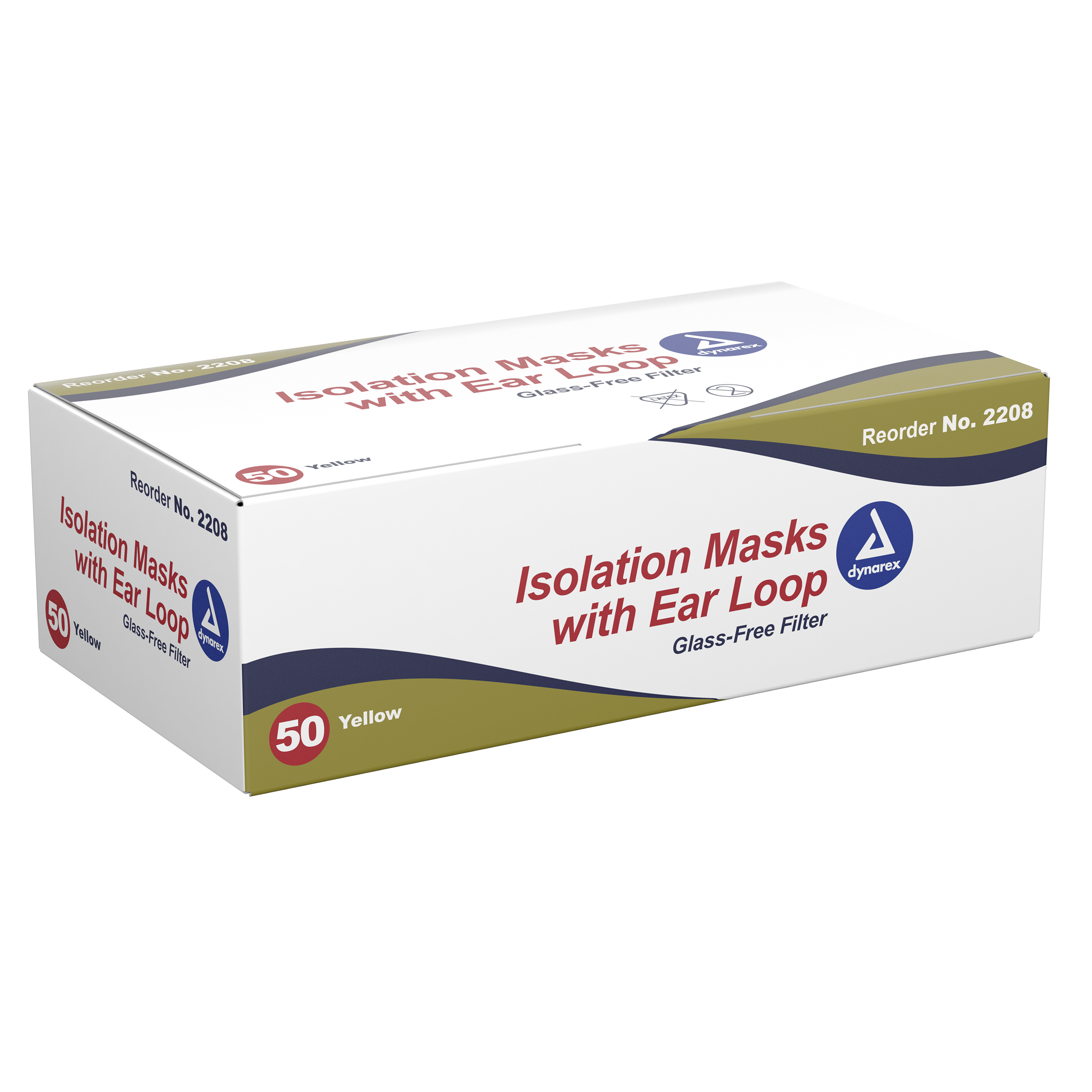 Dynarex Procedure and Isolation Face Masks - Flexible Latex Free - primehubstore.shop Surgical Style Masks