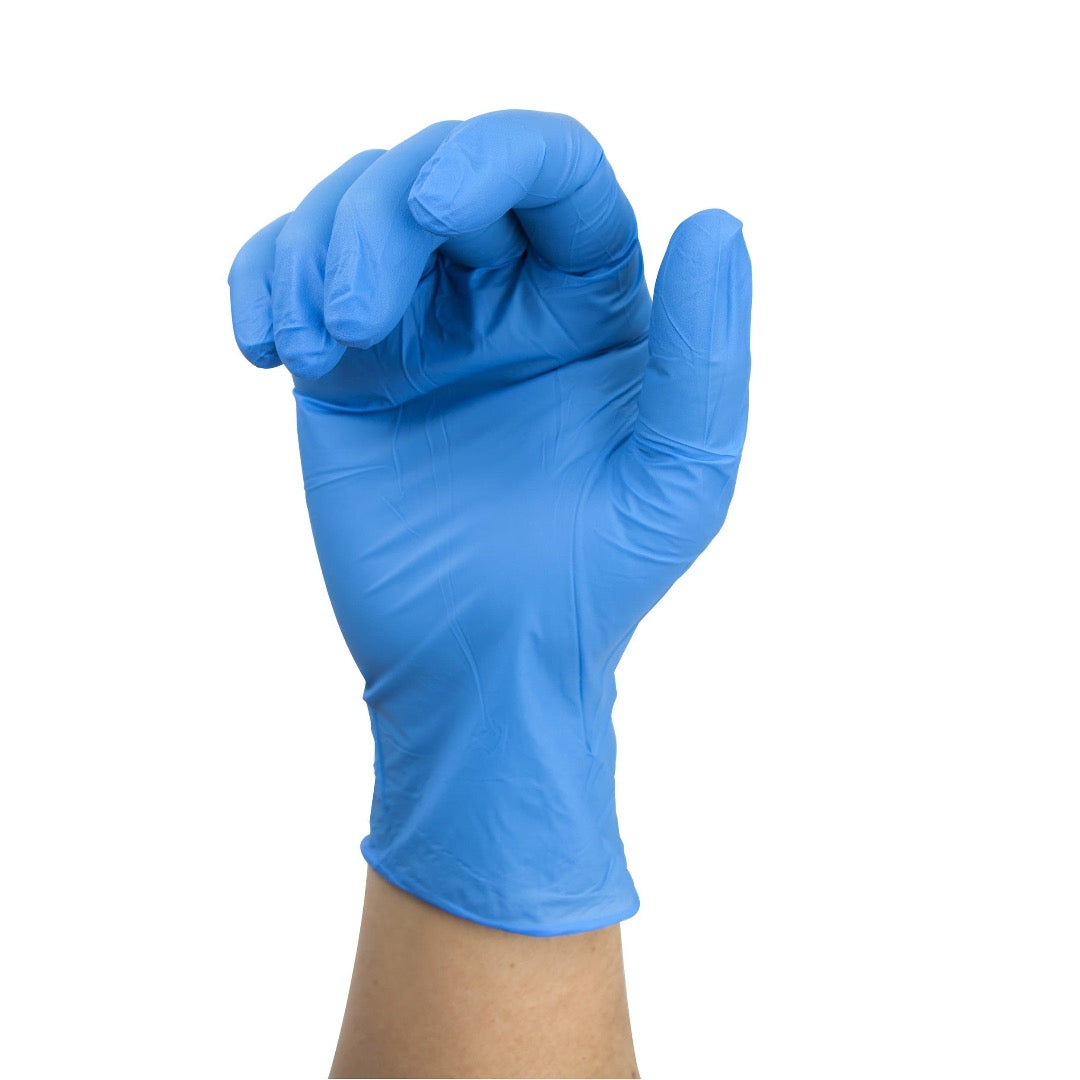 Dynarex Safe-Touch Blue Nitrile Exam Gloves - Powder-Free - primehubstore.shop Nitrile Gloves