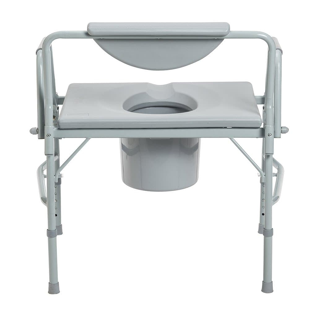 Drive Medical heavy Duty Bariatric Drop Arm Bedside Commode Chair - - 1,000 lb Cap - primehubstore.shop Commodes