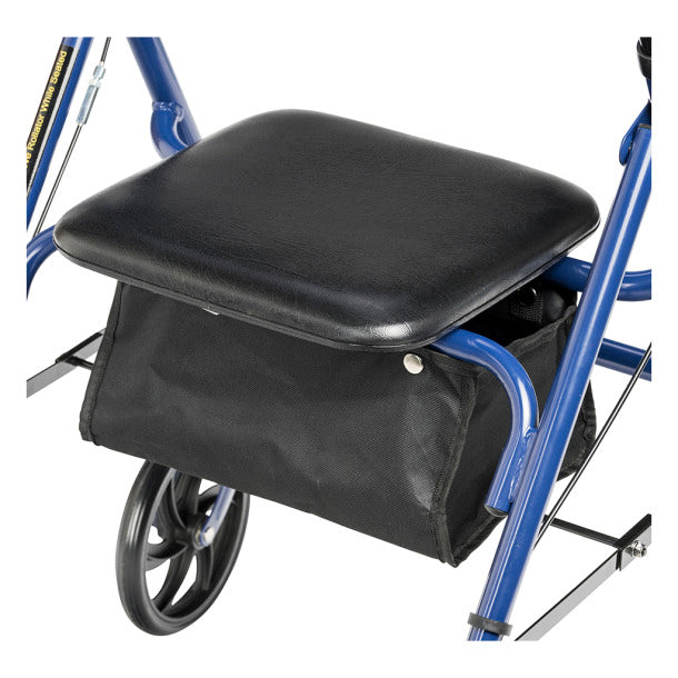 Drive Medical Four Wheel Walker Rollator with Fold Up Removable Back Support - primehubstore.shop Rollators