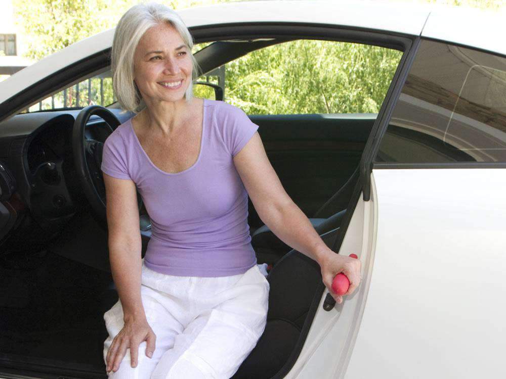 Stander HandyBar - Automotive Standing Aid Car Assist Handle + Vehicle Emergency Escape Tools with Window Breaker & Seat Belt Cutter - primehubstore.shop Fall Prevention