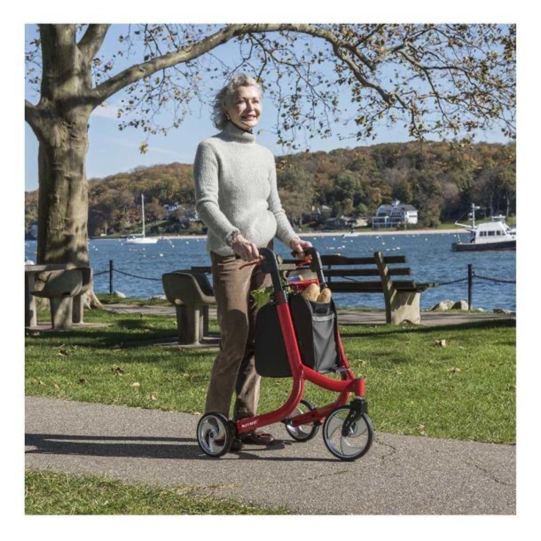Drive Medical Nitro™ 3-Wheel Folding Rollator - Euro Style Walker - primehubstore.shop Rollators