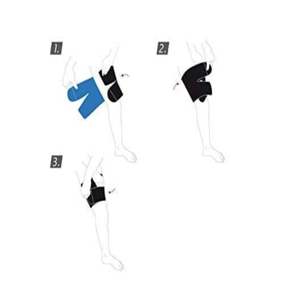Actimove Adjustable Neoprene Thigh Support Universal Black - primehubstore.shop Thigh Sleeve