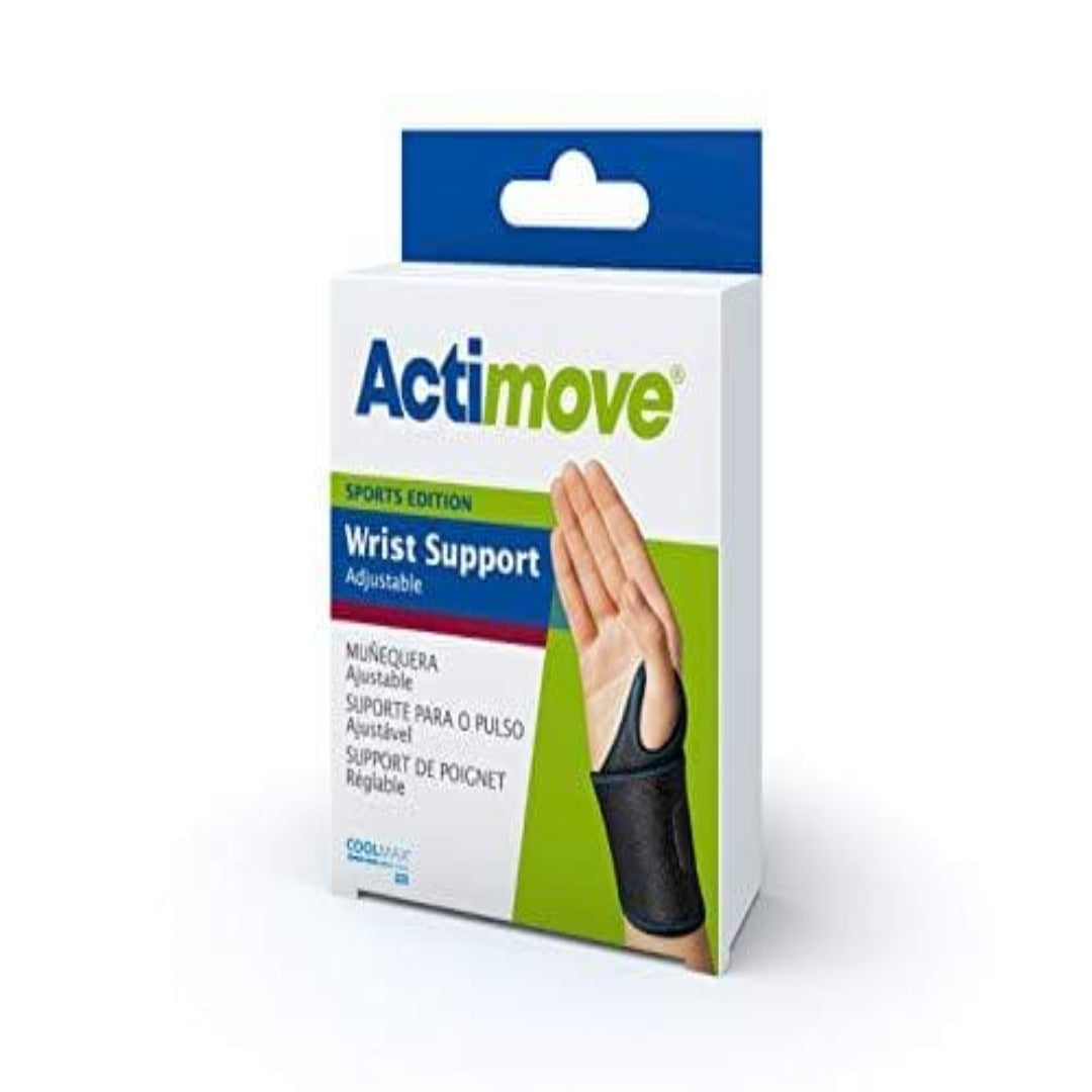 Actimove Adjustable Wrist Support - Universal Black - primehubstore.shop Wrist Brace
