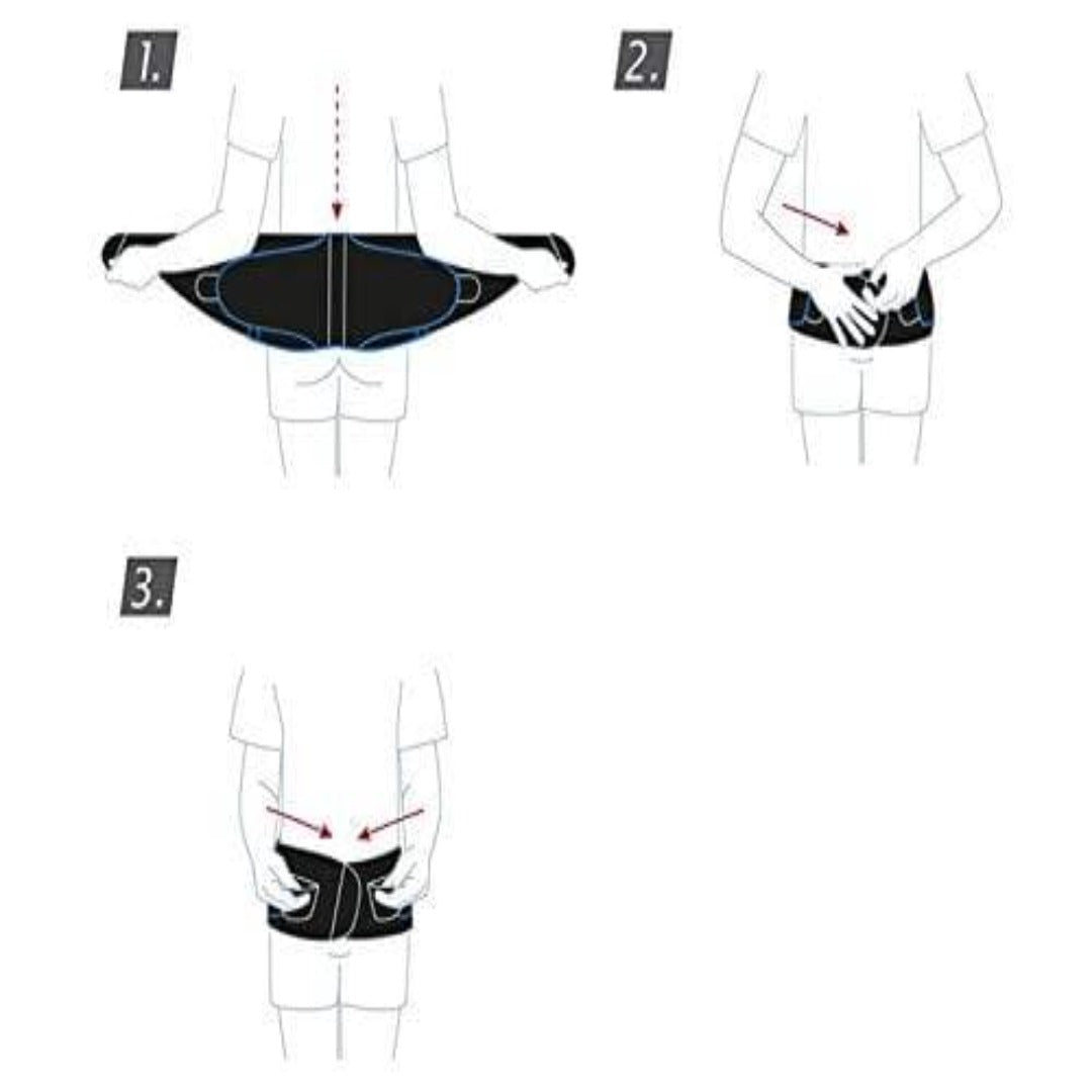 Actimove Back Support Rigid Panel - Pressure Pads & Easy-Closing-Pulley-System - primehubstore.shop Back Support