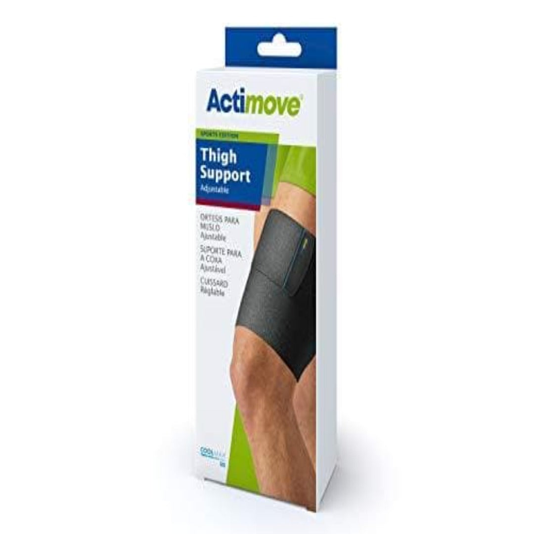 Actimove Adjustable Neoprene Thigh Support Universal Black - primehubstore.shop Thigh Sleeve