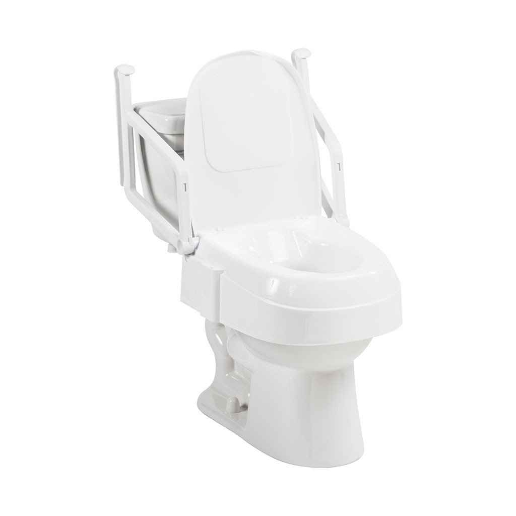 Drive Medical PreserveTech™ Universal Raised Toilet Seat with Raisable Arms - primehubstore.shop Raised Toilet Seats