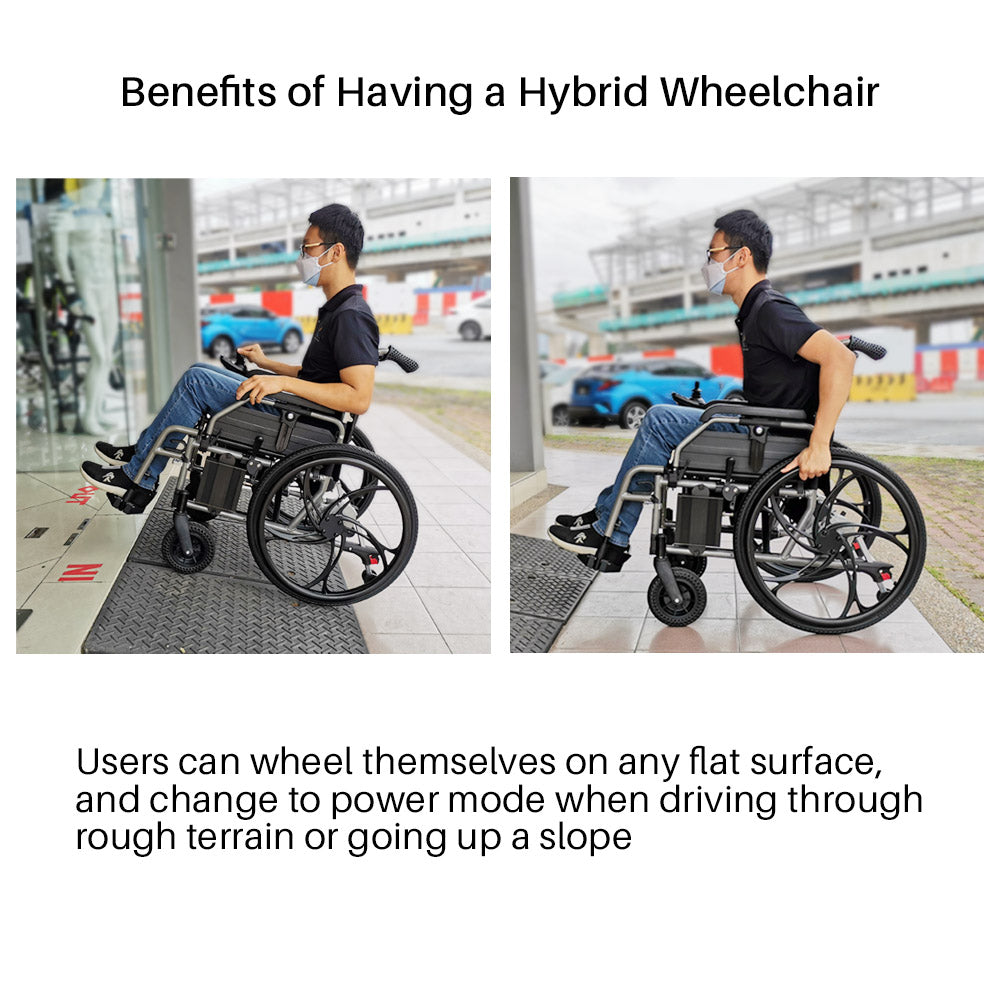 Foldawheel PW-800BM Lightweight Portable Power Wheelchair - primehubstore.shop Power Chairs