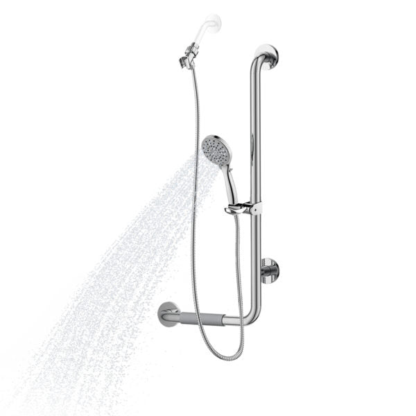 PULSE ShowerSpas ErgoSlideBar with 3 Function Handheld Showerhead - primehubstore.shop Shower Systems