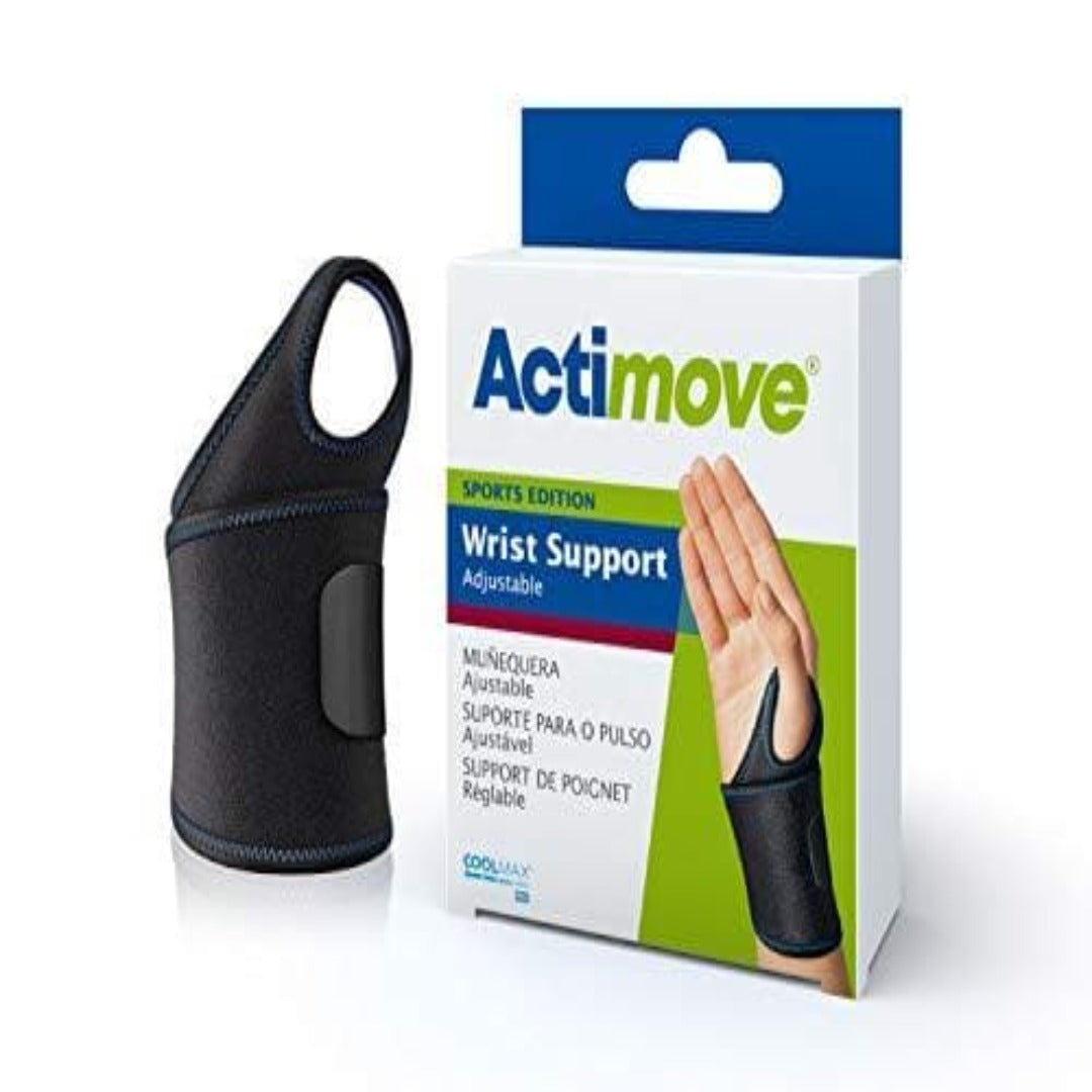 Actimove Adjustable Wrist Support - Universal Black - primehubstore.shop Wrist Brace