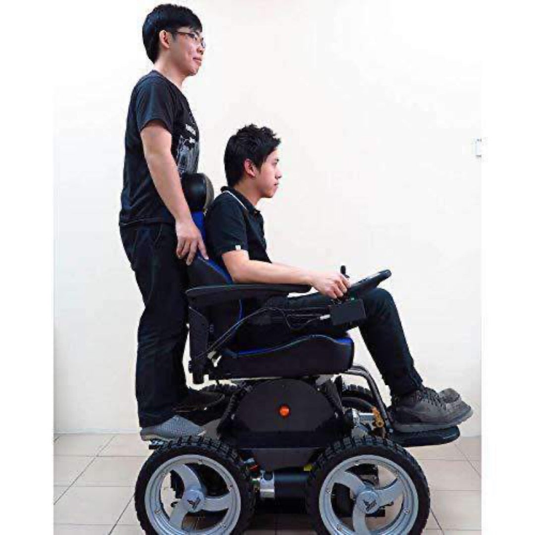 Foldawheel 4X4 All Terrain Indoor Outdoor 4 Wheel Drive Stair Climbing Gyroscope Power Electric Wheelchair - primehubstore.shop Power Chairs