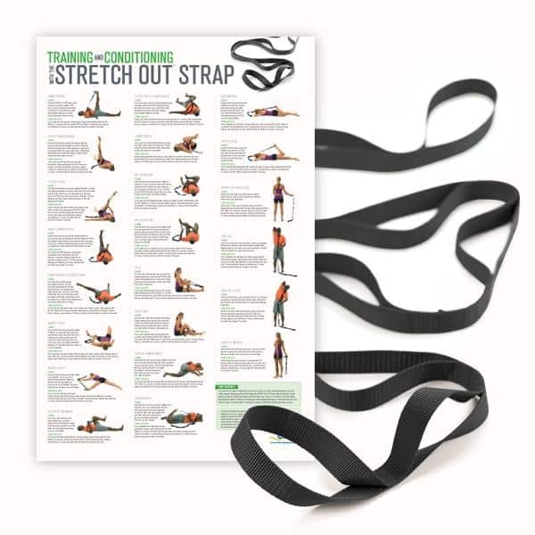 OPTP Stretch Out Strap XL with Training & Conditioning Poster - primehubstore.shop Stretching Equipment