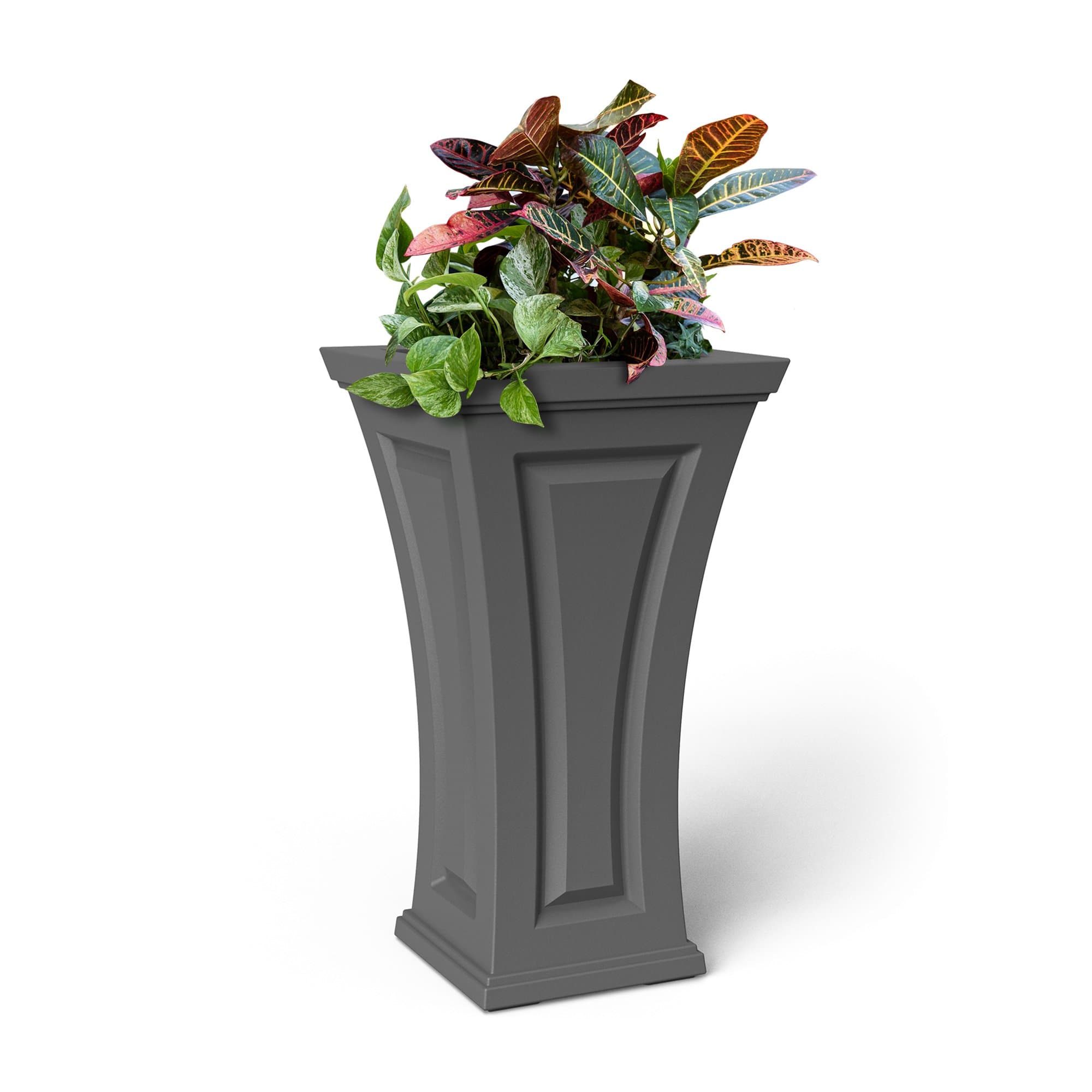 Mayne Modern Cambridge Tall Planters - 16" x 28" - Heavy Duty Construction - Open Box - primehubstore.shop Planters