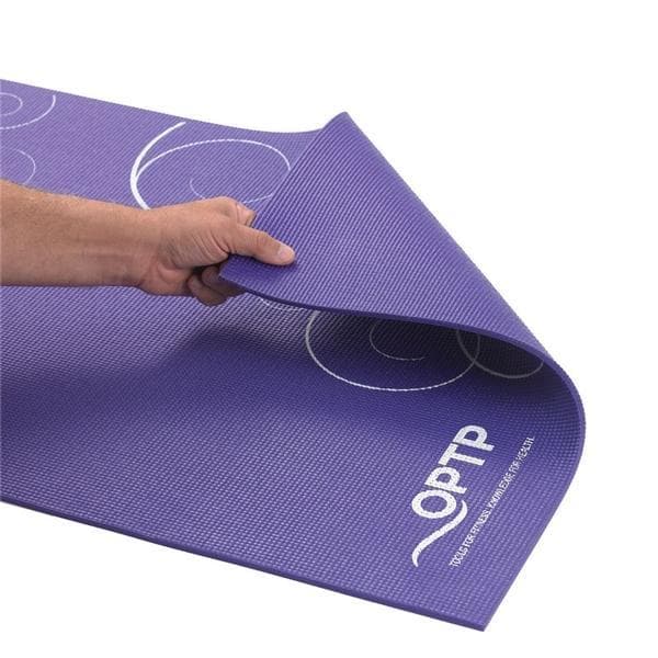 OPTP Tavel Yoga Mat with Non-Slip Surface - 72" L x 24" W x 1/4" thick - primehubstore.shop Exercise Mats