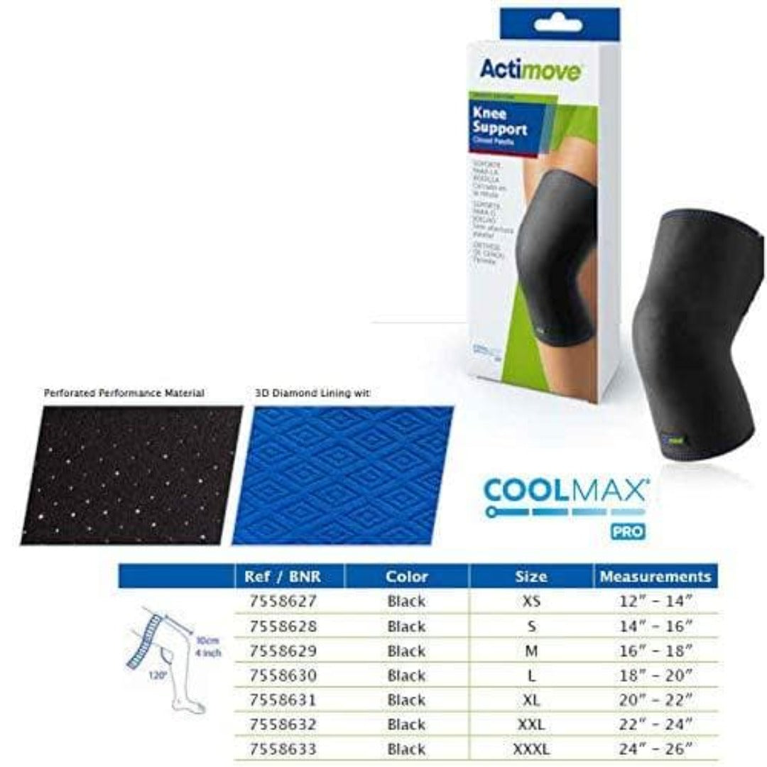 Actimove Knee Support Closed Patella - Breathable Sleeve - primehubstore.shop Knee Support