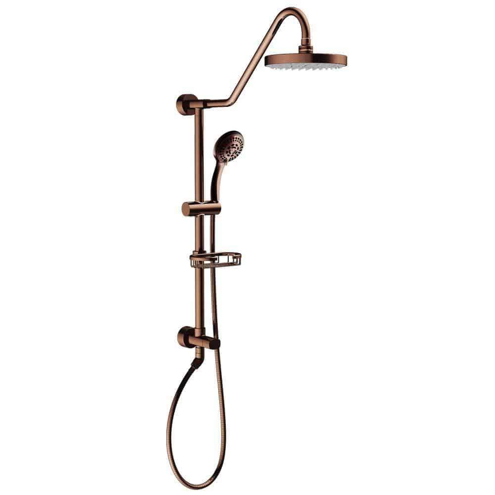 Pulse ShowerSpas Kauai III Shower System with 8" Rain Showerhead, 5-Function Hand Shower, Adjustable Slide Bar and Soap Dish - primehubstore.shop Shower Systems