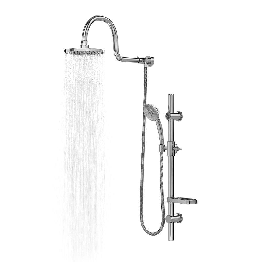 Pulse ShowerSpas Aqua Rain Shower System with 8" Rain Showerhead and 5-Function Hand Shower - primehubstore.shop Shower Systems