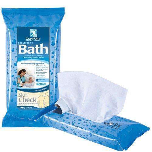 Sage Comfort Bath Rinse Free Cleansing Washcloths - Pack of 8 - primehubstore.shop Body Wash