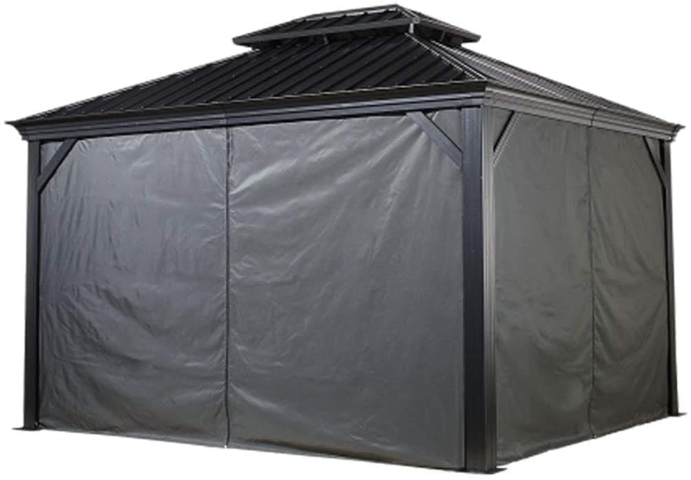 Sojag Set of 4 Curtains for Monaco/Messina/Mykonos Outdoor Gazebo's - Open Box - primehubstore.shop Gazebo Covers
