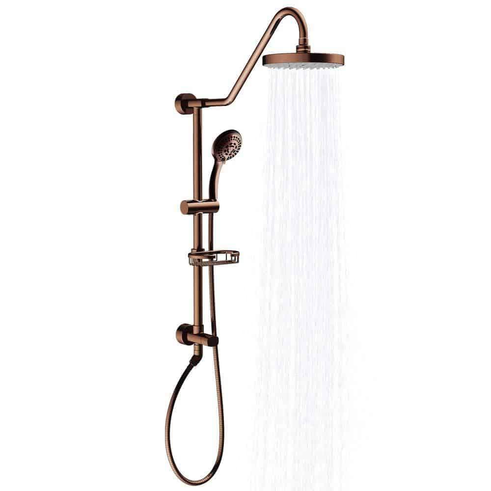 Pulse ShowerSpas Kauai III Shower System with 8" Rain Showerhead, 5-Function Hand Shower, Adjustable Slide Bar and Soap Dish - primehubstore.shop Shower Systems