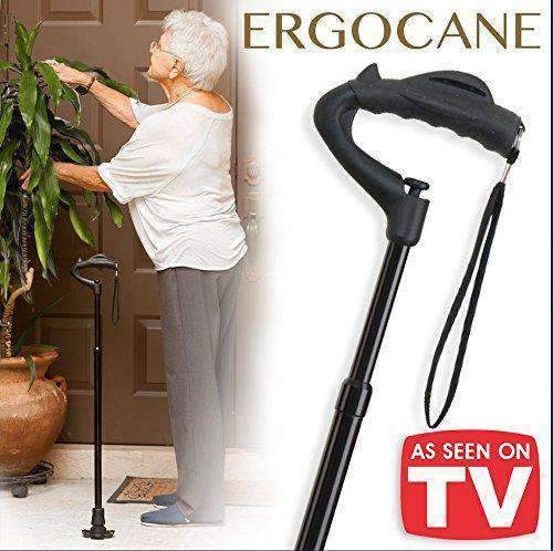 Ergoactives Ergocane 2G – Fully-Adjustable Ergonomic Canes As Seen On TV - primehubstore.shop Canes
