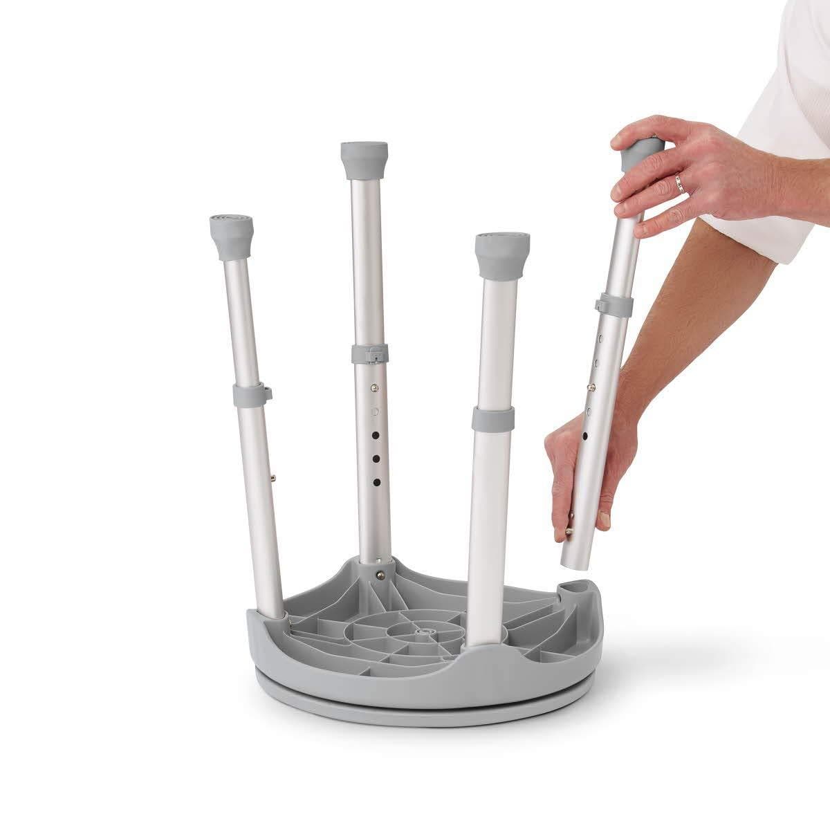 Medline Durable Lightweight 360 Swivel Shower Stool - Supports 300 lbs - primehubstore.shop Bath Stool