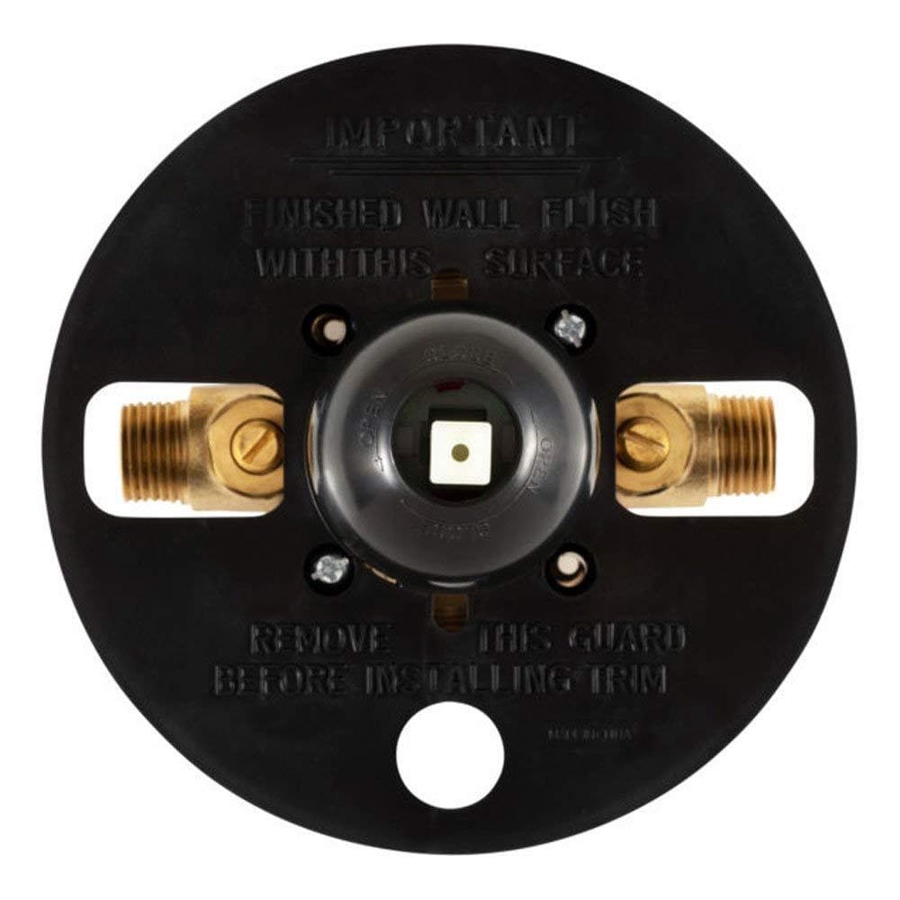 Pulse ShowerSpas Tru-Temp Mixing Valve - Pressure Balance Rough-In Valve Trim Kit - Round, 1/2" NPT - primehubstore.shop Shower Valves