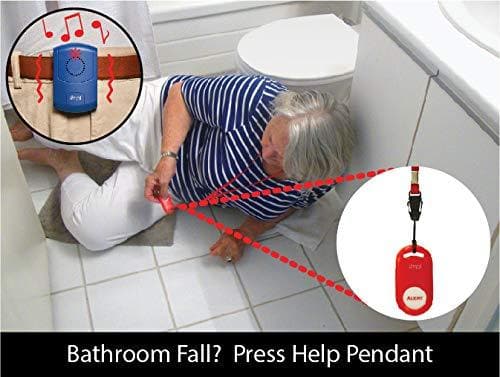 SMPL Alerts Paging System All-in-One 4 Piece Kit - Includes Door & Motion Sensor, an SOS/Help Pendant, and Pager - primehubstore.shop Patient Care